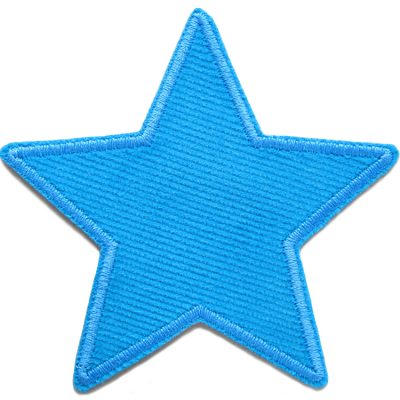 Stern Cord türkis Aufnäher Flicken zum aufbügeln