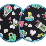 2 Knieflicken Glitzer & Sweets, 8 x 10 cm