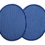 2 Knieflicken Jeans dunkelblau, 2 Größen, Bügelflicken Jeans