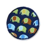 Elefanten Bügelflicken dunkelblau - 7 cm - Hosenflicken für Kinder