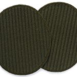 2 XL Cordflicken oliv, 10 x 12 cm, Bügelflicken Cord