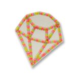Diamant Jeansflicken Patch, 5,5 x 6 cm