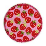 Erdbeer Patch Hosenflicken rosa, 8 cm