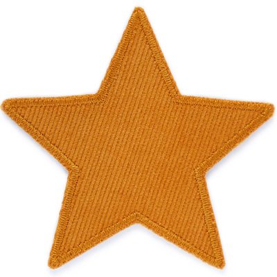 Stern Cord senf Aufnäher zum aufbügeln