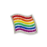 Regenbogen Flagge Patch, 4 x 3,5 cm, Pride Aufnäher Bügelbild