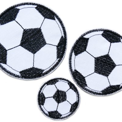 Fußball Patches zum aufbügeln für Kinder in 3 Größen