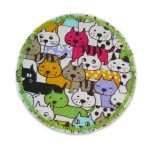 Hosenflicken Katze bunt, 7 cm, Flicken zum aufbügeln