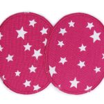 2 Knieflicken Sternchen pink, 2 Größen