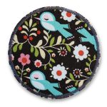 Hosenflicken Vögelchen und Blumen, 8 cm