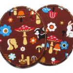 2 Knieflicken Waldfreunde braun - 8 x 10 cm - Bügelflicken Tiere