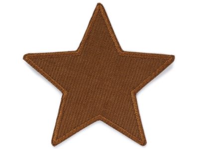 Stern Cord braun Aufnäher aus Baumwollcord, 10 x 10 cm, brauner Cordflicken sternförmig, Bügelflicken für Cordhosen und Kinderhosen handmade Berlin