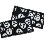 2 Pflaster Piraten schwarz, 7,5 x 3,5 cm, Flicken zum aufbügeln