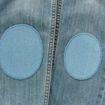 2 Jeansflicken hellblau, 2 Größen, Bügelflicken Jeans