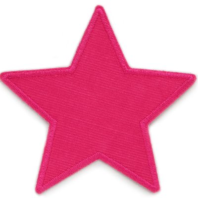 Stern Cord pink Aufnäher zum aufbügeln