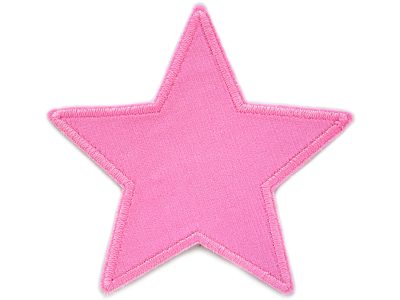 Stern Cord rosa Aufnäher zum aufbügeln, Baumwollcord 10 x 10 cm, rosafarbener Cordflicken sternförmig, Bügelflicken für Cordhosen und Kinderhosen handmade Berlin