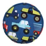 Hosenflicken Monstertrucks petrolblau, 8 cm