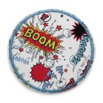 Hosenflicken Comic Sprechblasen, 8 cm