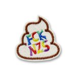 Patch "Fck Nzs", 5 x 5 cm, Statement Aufnäher