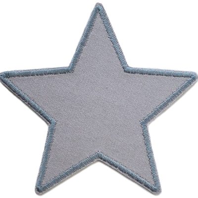 Stern Canvas grau zum aufbügeln