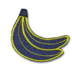 Bügelflicken Banane Jeans, 7,5 cm, Aufnäher