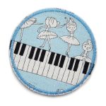 Ballerina Tänzerin Hosenflicken, 8 cm, Bügelpatch Ballett