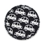Hosenflicken Autos Oldtimer schwarz, 7 cm, Bügelflicken