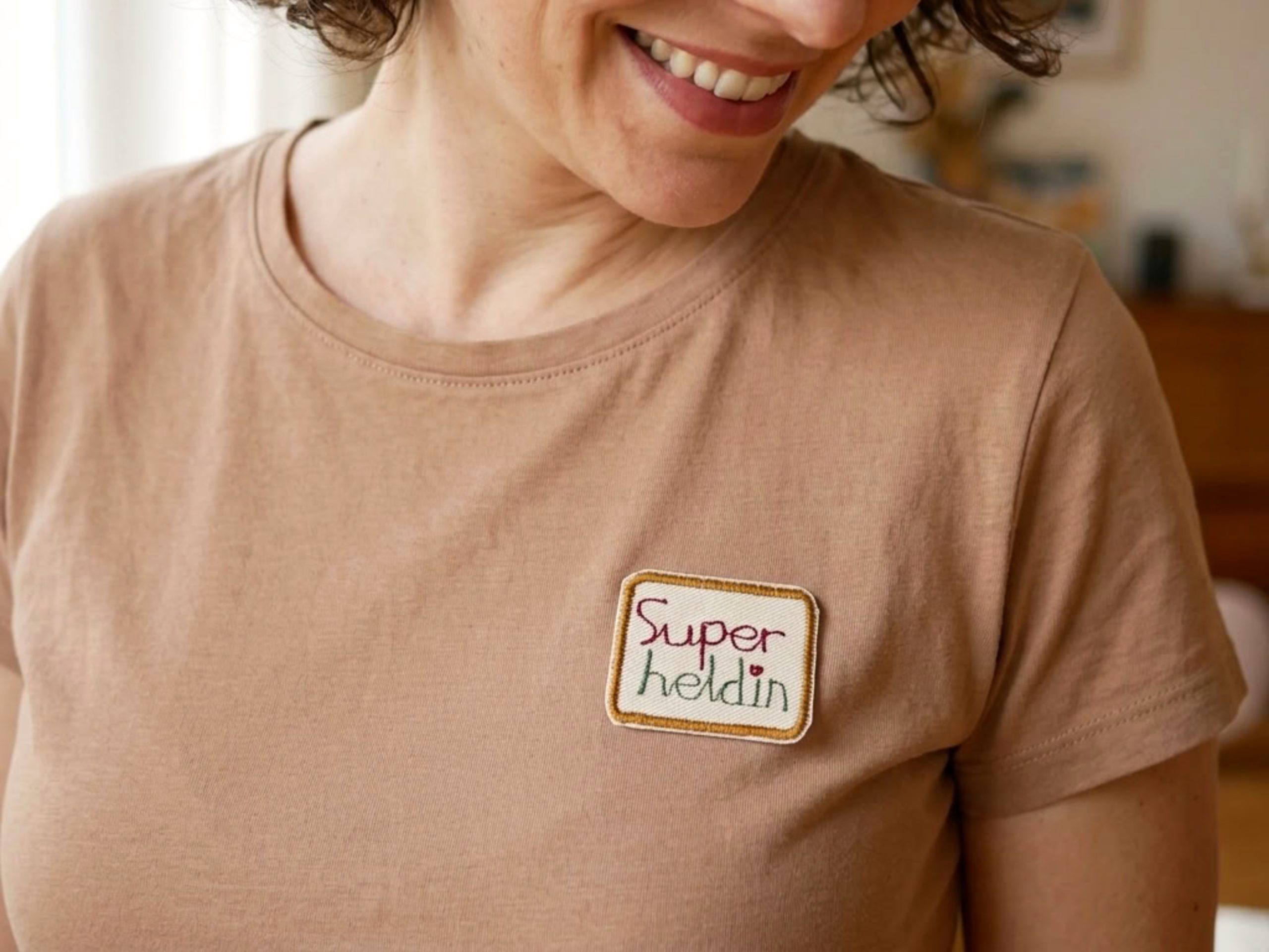 Patch Superheld & Superheldin, 4,5 x 3,5 cm, Hero Aufnäher – Bild 6