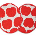 2 Knieflicken Apfel rot, 2 Größen