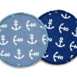 Hosenflicken Anker, 2 Farben, 8 cm