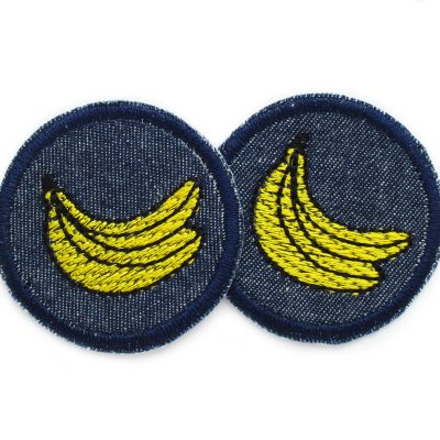 2 Bananen Mini Patches, 4 cm