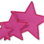 Regenhosen Flicken Stern pink, 3 Größen, Outdoor Aufnäher