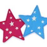 Stern Hosenflicken, 2 Farben, 10 cm, Bügelflicken Kinderhosen