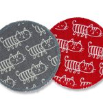 Hosenflicken Katzen, 2 Farben, 8 cm