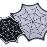 Spinnennetz Bügelbild, 2 Größen