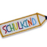 Schulkind Aufnäher, 9 cm, Patch Einschulung Schulanfang Accessoire