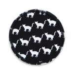 Katzen Bügelflicken schwarz, 6 cm