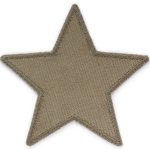 Stern Cord taupe-braun Aufnäher, 10 cm, Flicken für Cordhosen