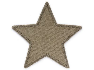 Stern Cord taupe-braun Aufnäher zum aufbügeln, Baumwollcord 10 x 10 cm, taupe-brauner Cordflicken sternförmig, Bügelflicken für Cordhosen und Kinderhosen handmade Berlin
