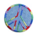 Peace Jeansflicken Regenbogen, 6,5 cm, Flicken für Jeans