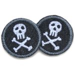 2 Mini Piraten Patches, 4 cm