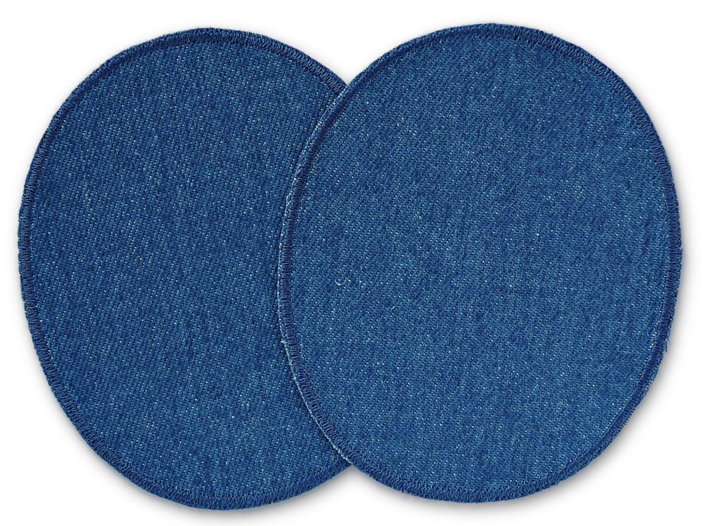 große Knieflicken zum aufbügeln aus robustem Jeansstoff