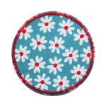 Blümchen weiß Hosenflicken, 7 cm, Blumen Bügelflicken