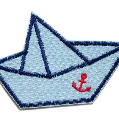 Papierschiffchen Patch Boot , 9 x 6 cm