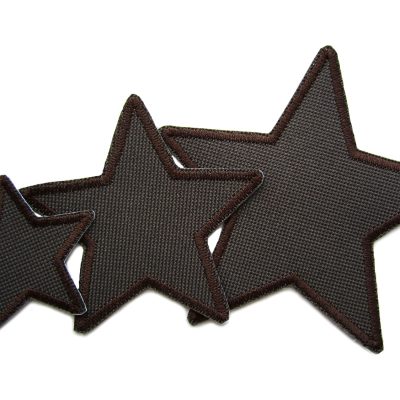 braune Stern Flicken für Matschhosen, 3 Größen