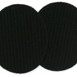 2 XL Cordflicken schwarz, 10 x 12 cm, Bügelflicken Cord