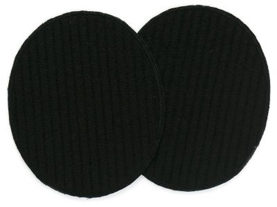2 XL Cordflicken aus schwarzem Breitcord (Baumwollcord), jeweils 10 x 12 cm, Knieflicken Bügelflicken für Cordhosen Jeanshosen und Erwachsenenhosen handmade Berlin