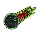 Komet Patch Jeansflicken neon, 8 cm, Bügelbild