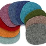 2 XL Wollwalk Flicken oval, 10 x 12 cm, 10 Farben, Bügelflicken